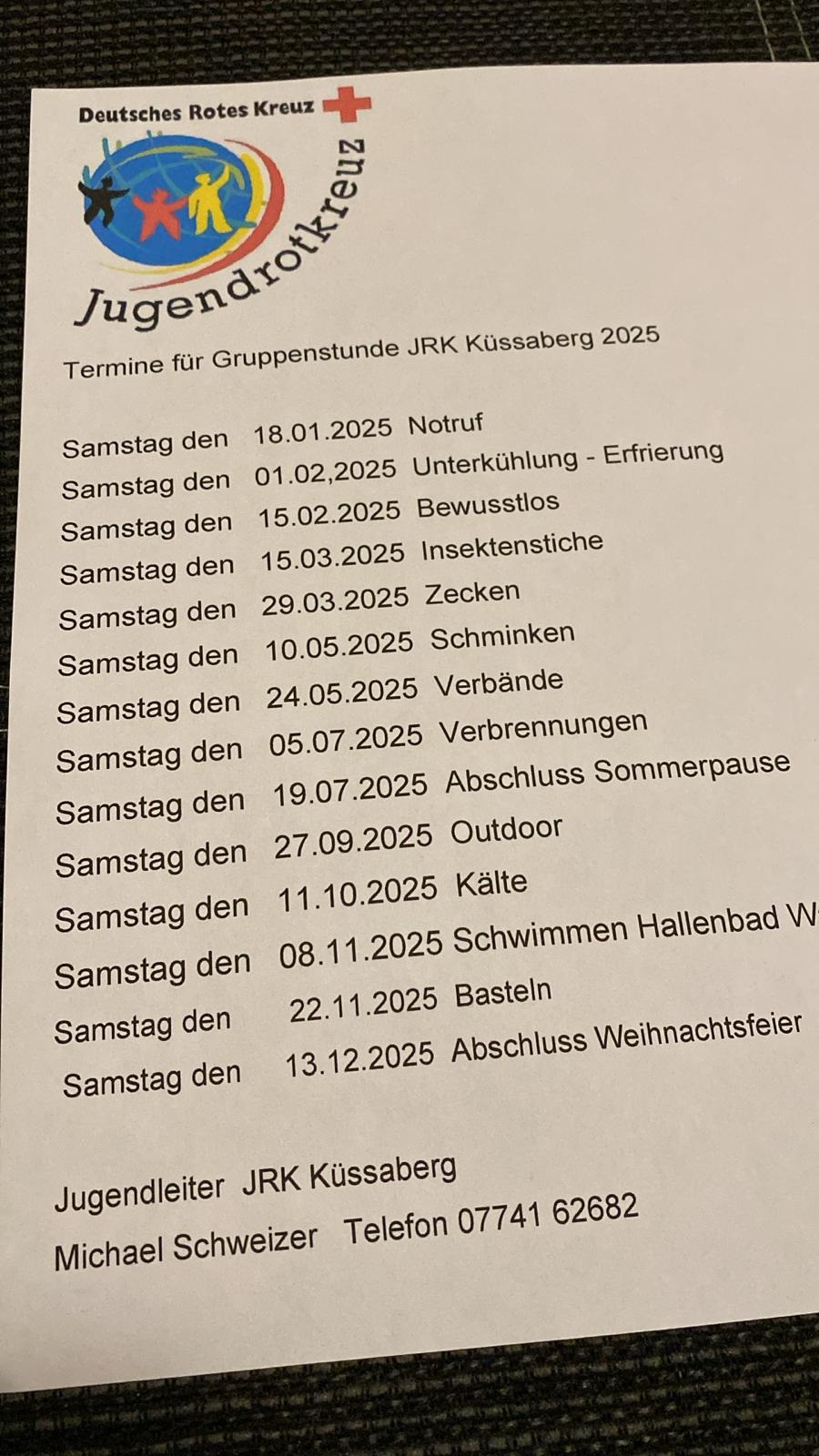 Gruppenstunden 2025